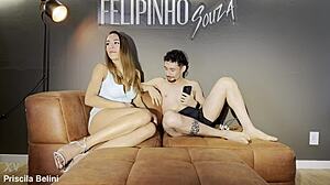 She Couldn't Hold Back and Climaxed with Her Cousin Before Her Aunt Arrived