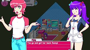 In the shower, the step sister drops her towel, revealing her small tits to the dandy boy.