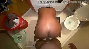 Sexy not-sister bent over for monster cock doggystyle fucking at family reunion, screaming and moaning