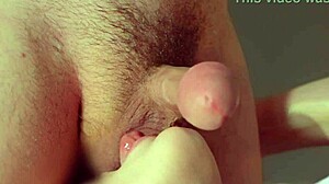 Licks balls for close-up cumshot.