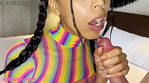Man, this petite Latina can’t get enough of sucking and wild ahegao sex