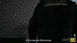 Voluptuous brunette fucks for cash outdoors.