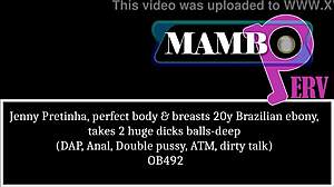 jenny pretinha says, taking two huge dicks balls-deep!