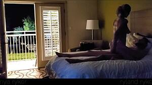 Exclamatory-Provocative Hot Young 18+ Slut Fucked Hard in Motel with Door Open for Voyeurs! Wow, That Big Cock Action!