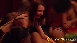 Swingers say, 'We're fucking in a wild orgy with toys and oral sex'