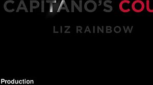 Hot Tattooed Pussy Liz Rainbow Gets Boldly Acrobatic Fucked On Red Couch With Blowjob And Facial.