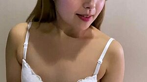 Keiko, amateur Japanese shop girl, gets stripped and fucked in Tokyo hotel first time!