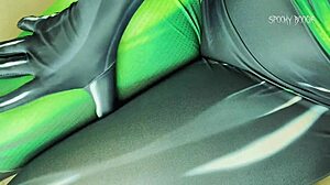 Dominatrix shego fucks slave ass with strap-on!