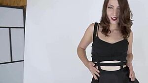 Hot Tattooed Pussy Liz Rainbow Gets Boldly Acrobatic Fucked On Red Couch With Blowjob And Facial.