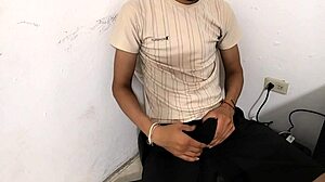 stepbrother jerking off shamelessly in roleplay domination