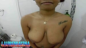Single Venezuelan Mother Sucks Dick Without Condom In Shower