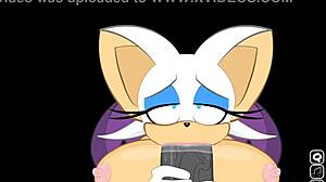 rouge just had to interrupt shadow's game to suck on that monster cock, and it's an extra secret scene.