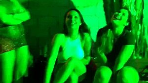 maid flashing and getting submissive at the cabaret party