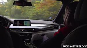 Blonde thanks saviour with surprise