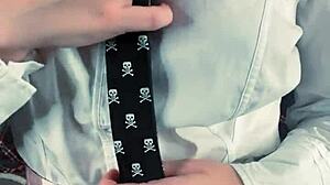 Busty Teacher Dominates With Strapon Dildo