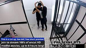 Mia's Pussy Blasted as Brother Watches Backstage