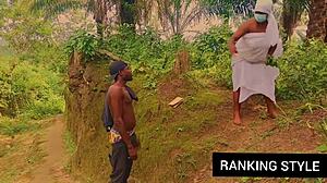 Curvy BBW Bent Over for Hardcore Outside Fucking