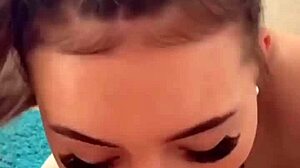 Petite Brunette Teen 18+ Model With Natural Tits - Rimming Deepthroat And Messy Cum On Face