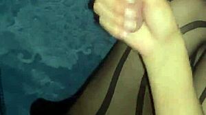 I Meet My Muscular Ex-Girlfriend, She Submits In Stockings For Doggystyle Handjob And Big Cock Creampie Sex.