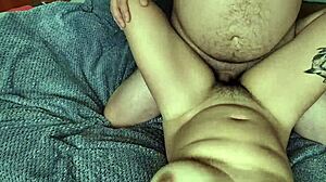 Mutual Masturbation with Busty Stepsister Ends in Tight Hairy Pussy Fuck