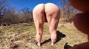 43yo Wife Flashes Big Ass at Park