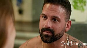 Petite 18+ Redhead Sata Jones Rides Hard Anal on Sofa in Mature Scene