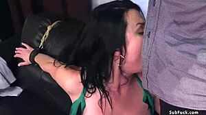 hey slave, take this deep throat and anal banging with my crew