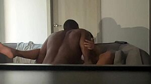 young 18+ latina orgasms from intense pussy licking by amateur couple