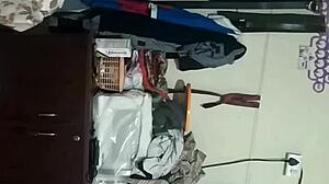 aunty with big tits acts like a slut in hidden place