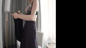 Horny Kasumi With G-Cup Boobies Gets Neck Eaten by Pick-Up Teacher in JAV