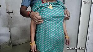 Can this hot Indian bhabhi handle sex in that gown?