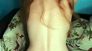 Young babe has multiple orgasms from deepthroat and blowjob