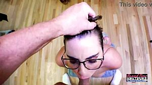 Can Celeste Handle Deepthroating That Big Cock And Swallowing Cum?