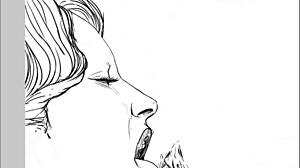 I sketch a passionate ffm threesome with swingers and anal play