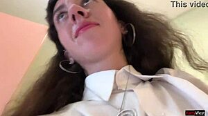 I Asked A Friend To Cum On My Face In A Cafe So I Could Eat Food With Sperm