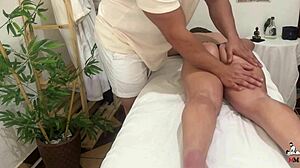 married woman gets a wet massage and wants more.