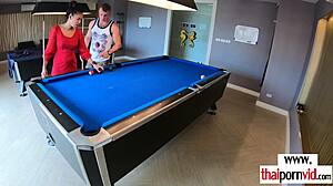 Big boobed thai teen polly intensely handles big balls.