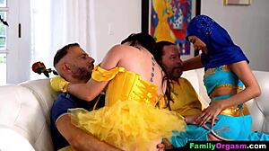 Last Halloween, we swapped step-daughters for a wild orgy on the sofa.