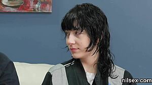 Naughty cutie endures brutal anal fucking in butthole asylum