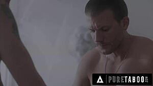 I watch Pure Taboo. Possessed housewife August Skye drains local boy.
