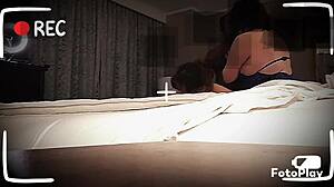 Snowbunnyqueen27's interracial threesome!