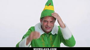 Holiday Threesome with Stepmom and Stepsis Featuring Big Tits and Blowjobs