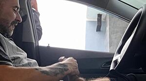 risky masturbation on the street in public for the hot girl on the street