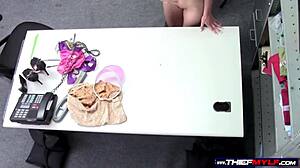 i stole from the shop and sucked the guard's cock, but im busty blonde