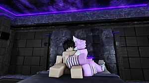Rough furry encounter in Roblox turns wild. Watch intense action unfold with raw passion.