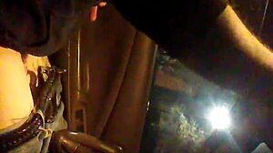 guy jerks off alone in car, enjoying outdoor privacy