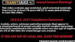 Hd shemale honey patricia sabatine tugs her hard cock while transsexual desires build in high definition