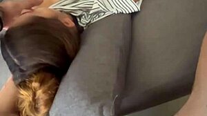 Teen sister-in-law masturbates to christmas movies