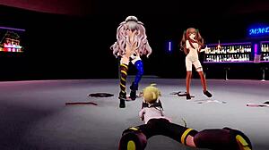 Chieri Kakyoin and Mememe Mokota Strip Dance Wildly