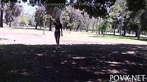 Very tiny teen competes in wild sucking contest scenes